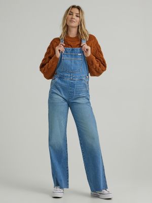 Women's Classic Denim Overalls in First Love Blue