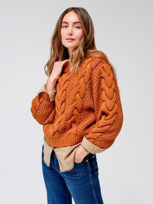 Wrangler Womens Cable Knit Sweater