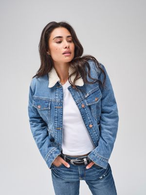 Women s Regular Fit Heritage Sherpa Jacket in First Love Blue