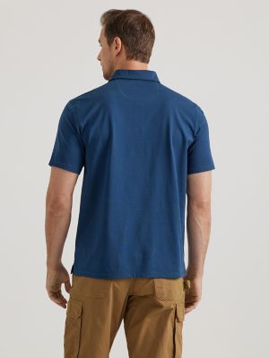 Wrangler® RIGGS Workwear® Performance Knit Polo in Navy Heather