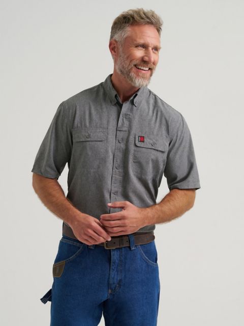 Мужские рубашки Wrangler RIGGS Workwear® Short Sleeve Lightweight Vented Work Shirt