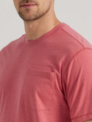 wrangler men's short sleeve pocket t shirt