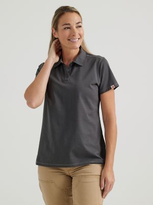 Women's Wrangler® RIGGS Workwear® Performance Knit Polo in Asphalt Heather