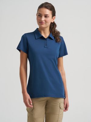 Women's Wrangler&reg; RIGGS Workwear&reg; Performance Knit Polo in Moonlit Ocean