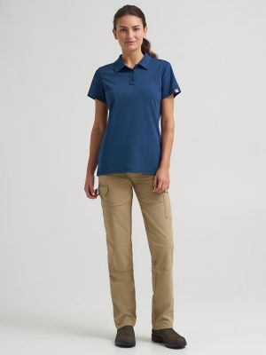 Women's Wrangler&reg; RIGGS Workwear&reg; Performance Knit Polo in Moonlit Ocean