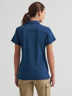 Women's Wrangler&reg; RIGGS Workwear&reg; Performance Knit Polo in Moonlit Ocean