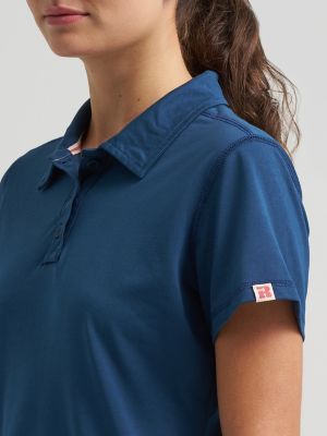 Women's Wrangler&reg; RIGGS Workwear&reg; Performance Knit Polo in Moonlit Ocean