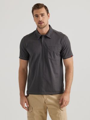 Wrangler® RIGGS Workwear® Performance Knit Polo in Asphalt Heather