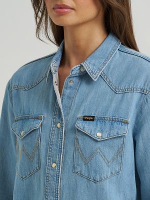 chai♡様　na.e WashingDenimShirt_Light Blue chai♡様 na.e WashingDenimShirt_Light Blue Washing Denim