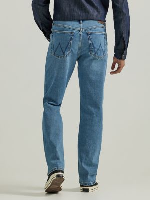 Mens Wrangler Denim Jeans Regular Fit Straight Leg Stretch Men Pants Sizes  30-44