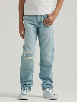 Kids Relaxed Fit Solid Jeans