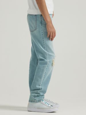 Boy's Relaxed Fit Tapered Jean (8-16) in Dusty Blue