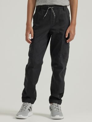 Boy's Wrangler&reg; Free To Stretch Gamer Cargo Pant (4-7) in George Black