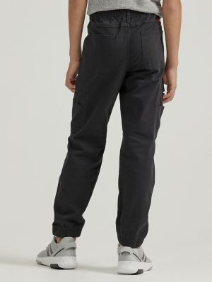 Boy's Wrangler&reg; Free To Stretch Gamer Cargo Pant (Husky) in George Black