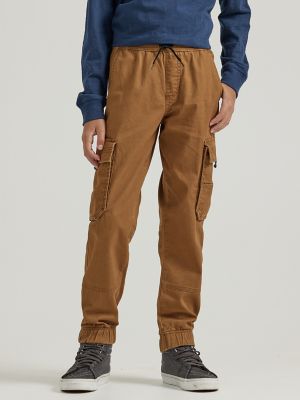 Boy's Loose Fit Cargo Jogger (8-16) in Dachshund Brown main view