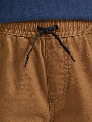 Boys' Relaxed Tapered Corduroy Pull-on Pants - Cat & Jack™ Brown