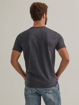 Men's Wrangler&reg; Rope Logo T-Shirt in Caviar Heather alternative view
