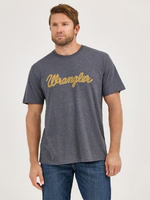 Men's Wrangler® Rope Logo T-Shirt in Asphalt alternative view 4