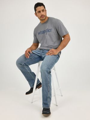 Men's Wrangler Kabel Logo T-Shirt in Pewter alternative view 4