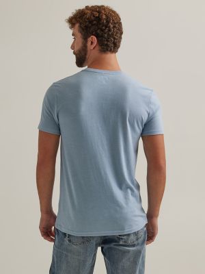 Men's Wrangler® Rope Logo T-Shirt in Ashley Blue