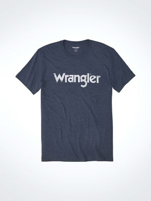 Men's Wrangler Kabel Logo T-Shirt in Navy
