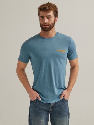 Lucky Brand Men's Lightweight Short Sleeve Graphic T-Shirt (American Navy,  XXXL) 