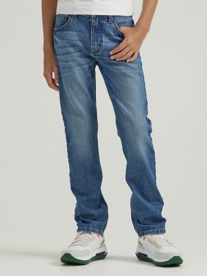 Men's Signature Five-Pocket Jeans with Stretch, Slim Straight