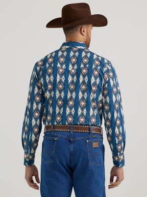 Men's Checotah® Long Sleeve Western Snap Printed Shirt | SHIRTS | Wrangler®