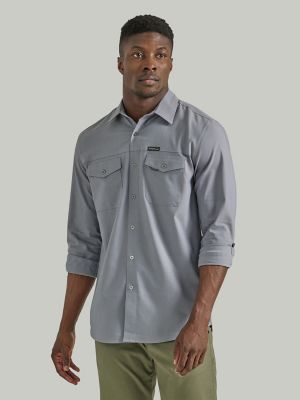Wrangler Men's Shirt - Grey - XL