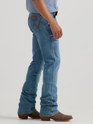 Men's Wrangler Retro® Slim Fit Bootcut Jean in Flintlock