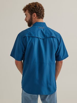 Wrangler comfort flex on sale shirt short sleeve