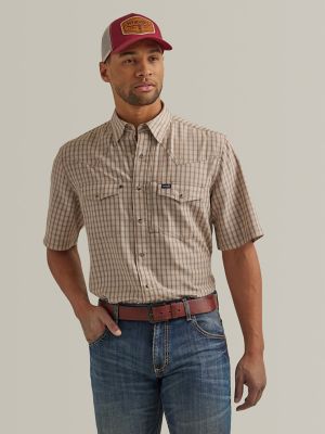 Wrangler Mens Logo Rodeo L/S Drill Shirt - Donohues, City & Country Gear