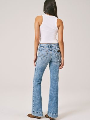 Wrangler Women's Retro Mae Mid Rise Trouser Jeans - Janet