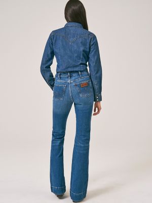 Wilma' Wrangler Retro High Rise Trouser Jean with Released Hem