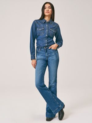 Exclusive✨ Wrangler Retro Original Bell Bottom Women's Jeans 11MPFGA