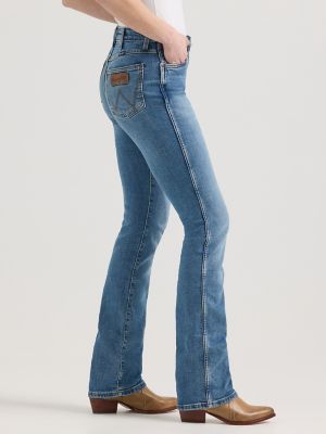 Women's High Rise Back Yoke Detail Bootcut Jeans