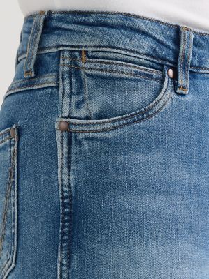 Bailey Relaxed Straight Pull-On Jeans - Palace Blue