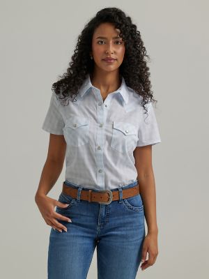 Wrangler western hot sale shirts women's