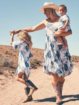 Family matching 2024 denim shirts