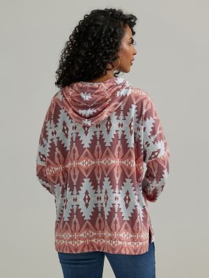 Women's Wrangler Geometric Relaxed Pullover Hoodie