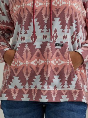 Women's Wrangler Geometric Relaxed Pullover Hoodie
