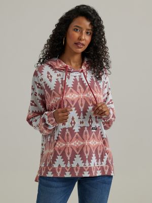 Women's Wrangler Geometric Relaxed Pullover Hoodie
