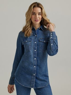 Women's Boyfriend Denim Shirt