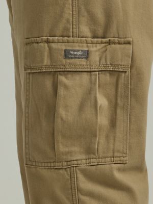 Wrangler Authentics Men's Fleece Lined Carpenter Pant Autumn Khaki 34W x 30L