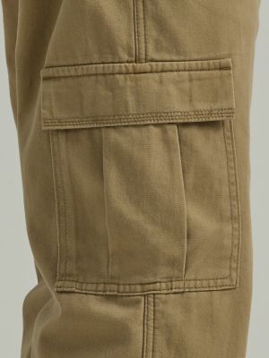 Men's 7 Pocket Pants with Hidden Pockets Plus Cell Phone Pocket 36W x 30L / Khaki