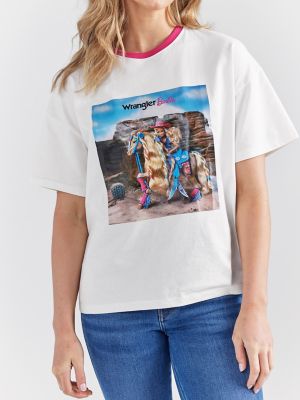 Wrangler x Barbie™ Desert Girlfriend Ringer Tee | Women's TOPS | Wrangler®