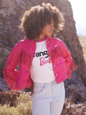 Wrangler x Barbie™ Logos Slim Ringer Tee
