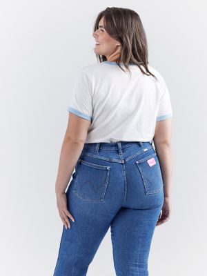 Wrangler x Barbie™ Denim Daydreams Slim Ringer Tee