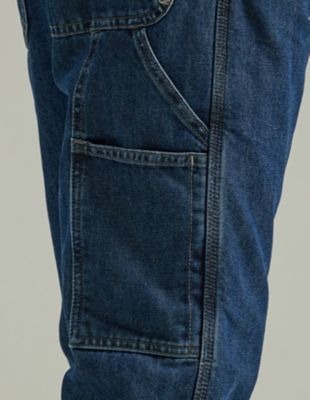 Wrangler Authentics Men's Fleece Lined Carpenter Pant,dark indigo,32W X 29L  at  Men's Clothing store