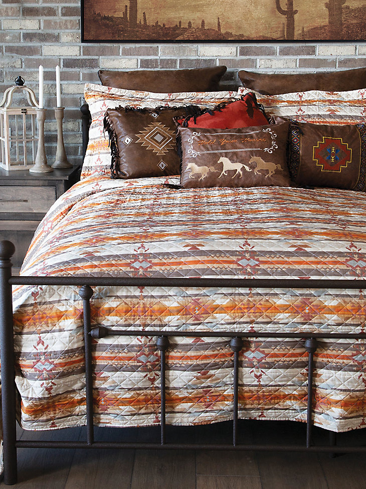 Wrangler Amarillo Sunset Quilted 3-Piece Queen Bedding Set | Wrangler |  Wrangler®